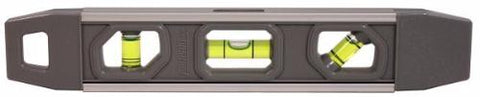 9" Magnetic Aluminum Torpedo Level - 3 Vial-Johnson Level