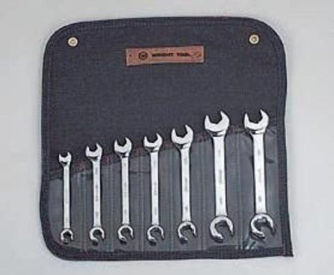 7 Pc. Combination Open End Flare Nut Wrenches 3/8" - 3/4"-Wright Tools