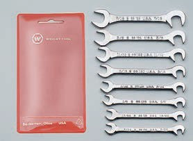 8 Pc. Miniature Open End Wrench Set, 7/32" - 7/16"-Wright Tools