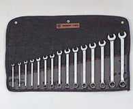 15 Pc. Full Polish Metric Combination Wrench Set, 7mm-22mm 12 Pt.-Wright Tools