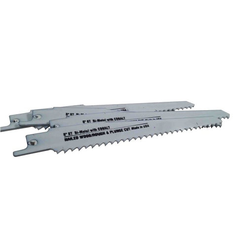 6″ x 6TPI Blu-Mol® Bi-Metal Reciprocating Saw Blade (5 pack)-Disston