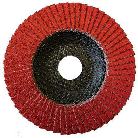 4-1/2" Type 29 Standard Flap Disc - Ceramic 7/8" Arbor - Per Box-Continental Abrasives