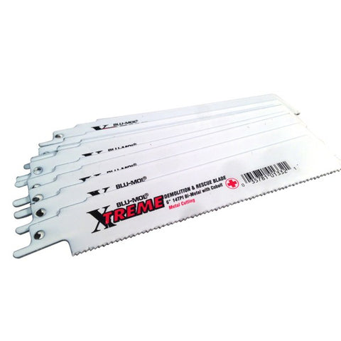 6″ x 14TPI Blu-Mol® Xtreme Bi-Metal Demolition Reciprocating Saw Blade (10 pack)-Disston