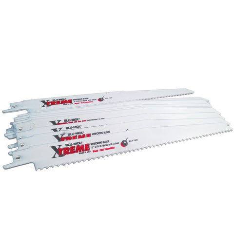 9″ x 6TPI Blu-Mol® Xtreme Bi-Metal Demolition Reciprocating Saw Blade (10 pack)-Disston