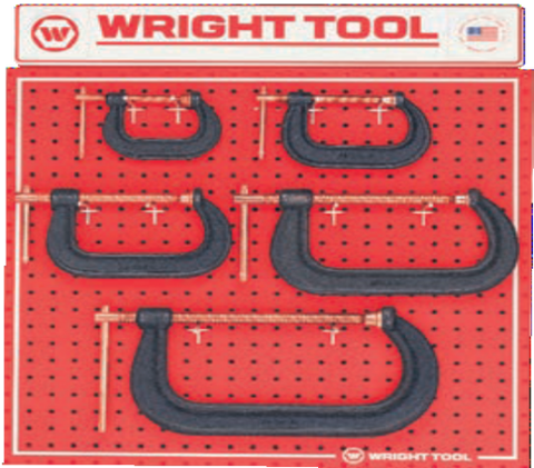 5 Pc. C-Clamps-Wright Tools