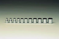 1/4" Dr., 11Pc. 6 Pt. Std. Metric Socket Set, 5mm - 13mm-Wright Tools