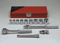 3/8" Dr., 13 Pc. 12 Pt. Std. Socket Set, 3/8" - 7/8"-Wright Tools