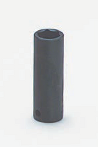 3/8" Drive 6 Point Deep Socket-Black Finish-Wright Tools