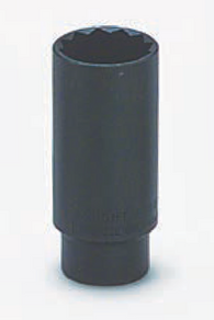 1/2" Drive 12 Point Deep Socket-Black Finish-Wright Tools