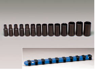 3/8" Dr. 14 Pc. Impact Metric Socket Set 6mm - 19mm 6 Pt. Deep-Wright Tools