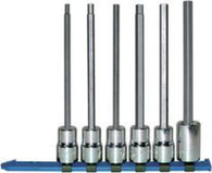 1/2" Dr., 6 Pc. Metric Long Hex Socket Set, 6mm - 17mm-Wright Tools