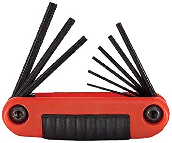 9 Pcs. Fractional Resin Fold-up Set, Carded - 9E25912-Wright Tools