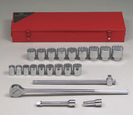 3/4" Dr., 22 Pc. Socket Set, 7/8" - 2"-Wright Tools