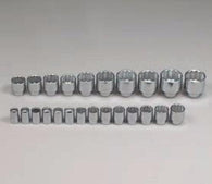 3/4" Dr., 24 Pc. 12 Pt. Std. Metric Socket Set, 19mm - 60mm-Wright Tools