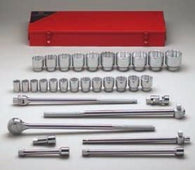 3/4" Dr., 31 Pc. 12 Pt. Std. Socket Set, 7/8" - 2-3/8"-Wright Tools