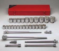 3/4" Dr., 31 Pc. Std. Metric Socket Set, 19mm - 60mm-Wright Tools