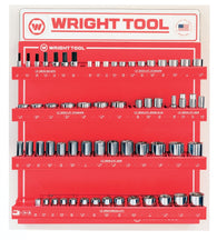61 Pc. 1/2" Dr. 6 Pt. Standard & Deep Sockets & Hex Bits-Wright Tools