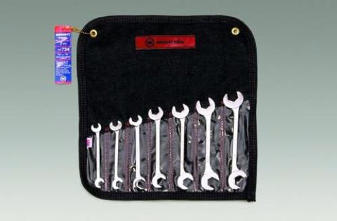 7 Pc. Open End, Double Angle 15 & 60 Degrees-Wright Tools
