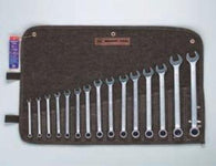 15 Pc. 12 Pt. Metric Combination Wrench Set, 7mm-22mm-Wright Tools