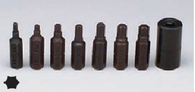 8 Pc. Torx Bit Set T8 - T30 and Adaptor Skin packed-Wright Tools
