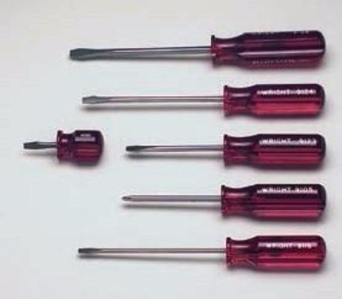 6-Pc. Screwdriver Set  w/ A711 Pouch-Wright Tools