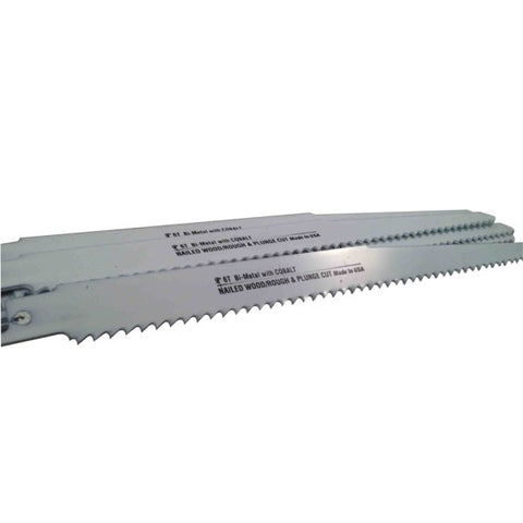 9″ x 6TPI Blu-Mol® Bi-Metal Reciprocating Saw Blade (5 pack)-Disston