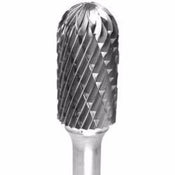 Carbide Burr - Cylindrical w/ Ball Nose-Continental Abrasives