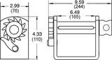 Combination Low Profile Mount Weld-On Web & Cable Winch-Peerless Industrial Group