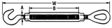Hook & Eye Turnbuckle-Campbell Chain