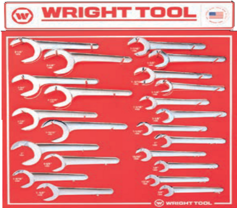 22 Pc. Fractional Service Wrenches-Wright Tools