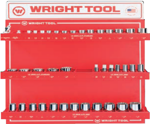 40 Pc. 1/2" Dr. 12 Pt. Standard and Deep Sockets-Wright Tools