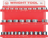 30 Pc. 3/4" Dr. 12 Pt. Standard and Deep Sockets-Wright Tools
