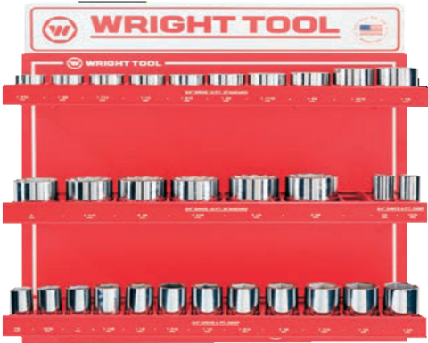30 Pc. 3/4" Dr. 12 Pt. Standard and Deep Sockets-Wright Tools