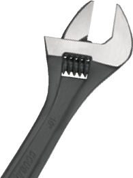 Adjustable Wrench-Black Finish-Cougar Pro