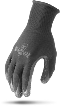 G15PCL-KM - CRINKLE LATEX PALM Black 13g Polyester Knit Glove with Latex Palm-Guardmor