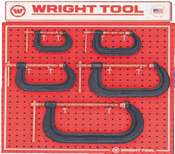 5 Pc.  C-Clamps-Wright Tools