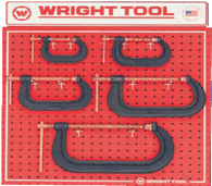 5 Pc.  C-Clamps-Wright Tools
