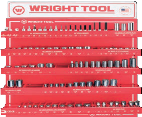 34 Pc. 3/8" Dr. Handles & Attachments-Wright Tools
