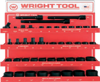 44 Pc. 3/4" Dr. 6 & 12 Pt. Standard Impact Sockets & Attachments-Wright Tools