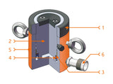 100 T - EL Series - Single Acting, With Locking Collars-Eagle Pro