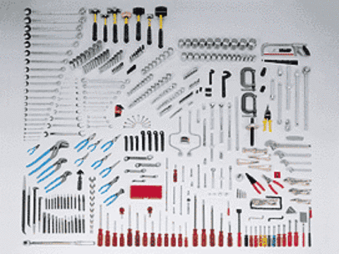 445 Pc Mega Fractional Master Set, Tools Only-Wright Tools