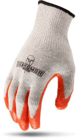 G15MCL-WM - LATEX PALM - White Mixed Fiber Knit Glove With Latex Palm-Guardmor