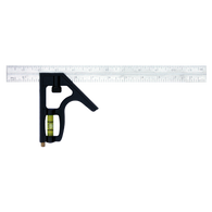 12" Professional Stainless Steel Combination Square - Zinc - Model #: 400-Johnson Level