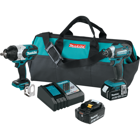 18V LXT® Lithium‑Ion Cordless 2‑Pc. Combo Kit (3.0Ah) - XT270-Makita